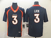 Nike Broncos 3 Drew Lock Navy Vapor Untouchable Limited Jersey,baseball caps,new era cap wholesale,wholesale hats